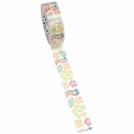Hula Girl Hibiscus Washi Tape Shinzi Katoh Design budget