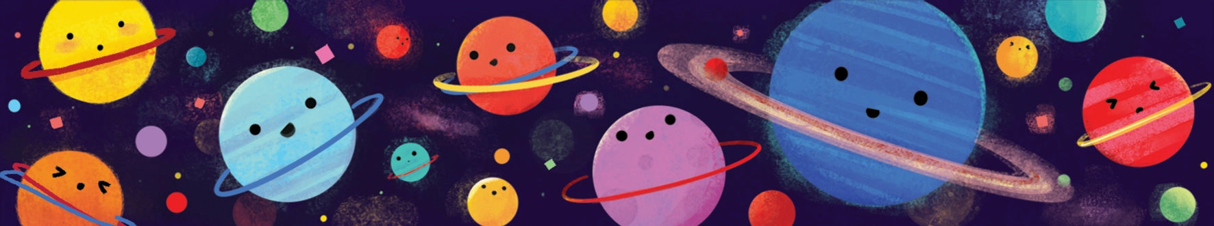 Hula Universe Planets Washi Tape bronze soft