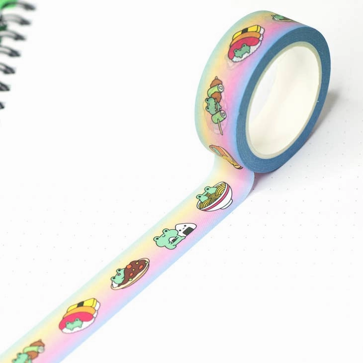 thin I Froggin' Love Japanese Food Washi Tape