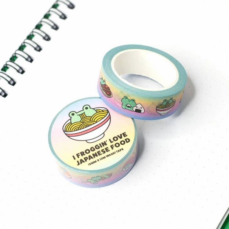 sturdy essential I Froggin' Love Japanese Food Washi Tape