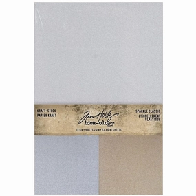 Idea-Ology Kraft-Stock Cardstock Pad 6"X9" 18/Pkg By Tim Holtz retractable