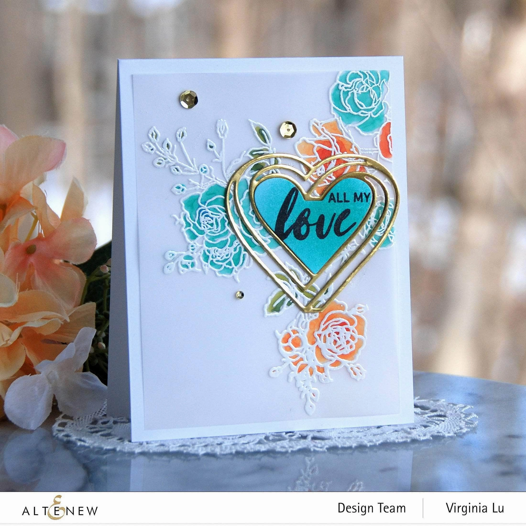 muted Illusion Heart Die Set