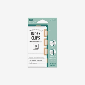 Index Clips // Chiratto Orange linen