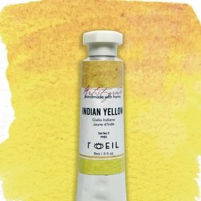 muted Indian Yellow Synthetic Py83 - Artist Grade Handmade Honey Based Watercolor Tube 15Ml