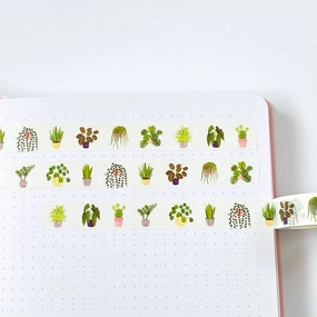 locking Indoor Plants Washi Tape