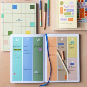 Inkerie Undated Weekly Planner pastel