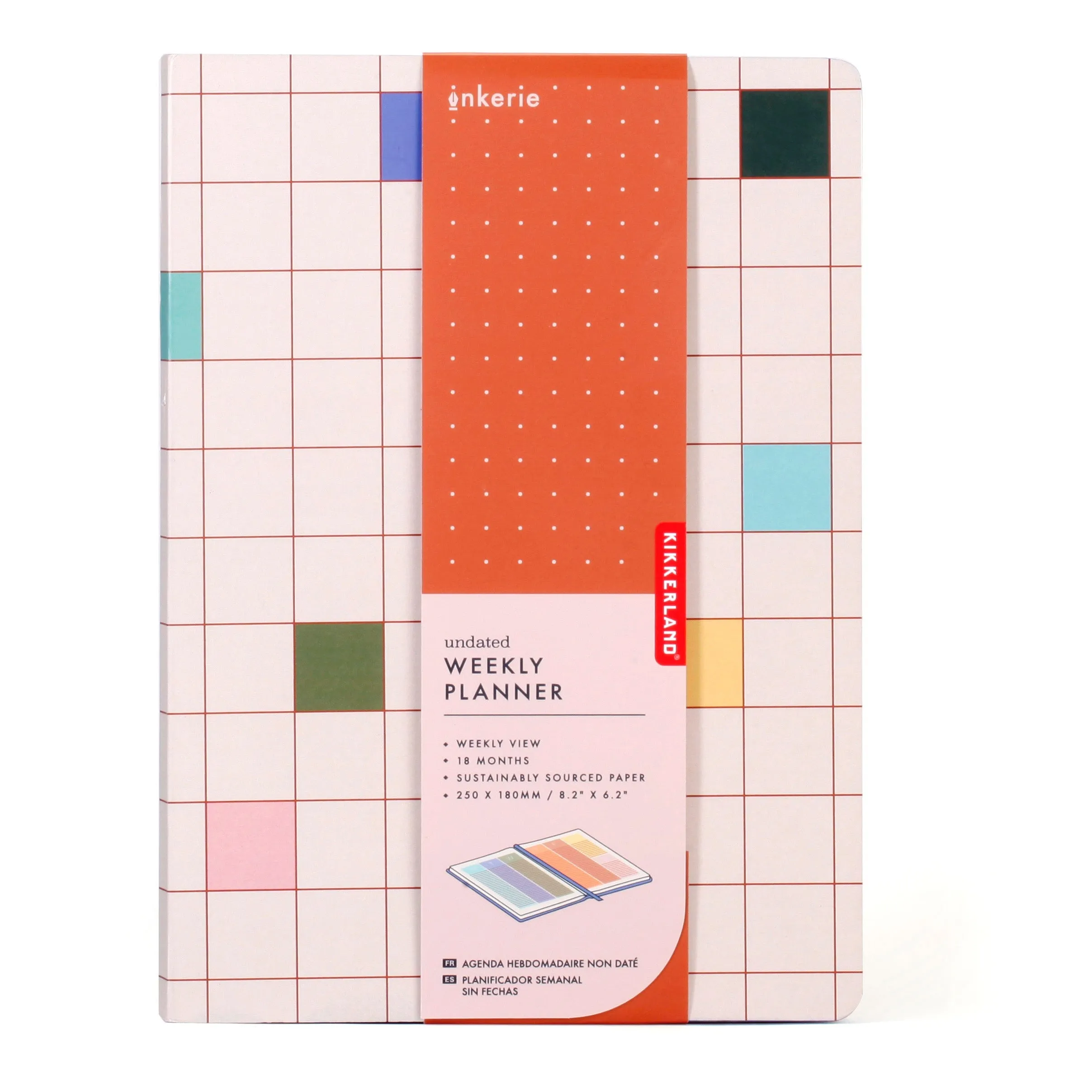 colorful resilient Inkerie Undated Weekly Planner
