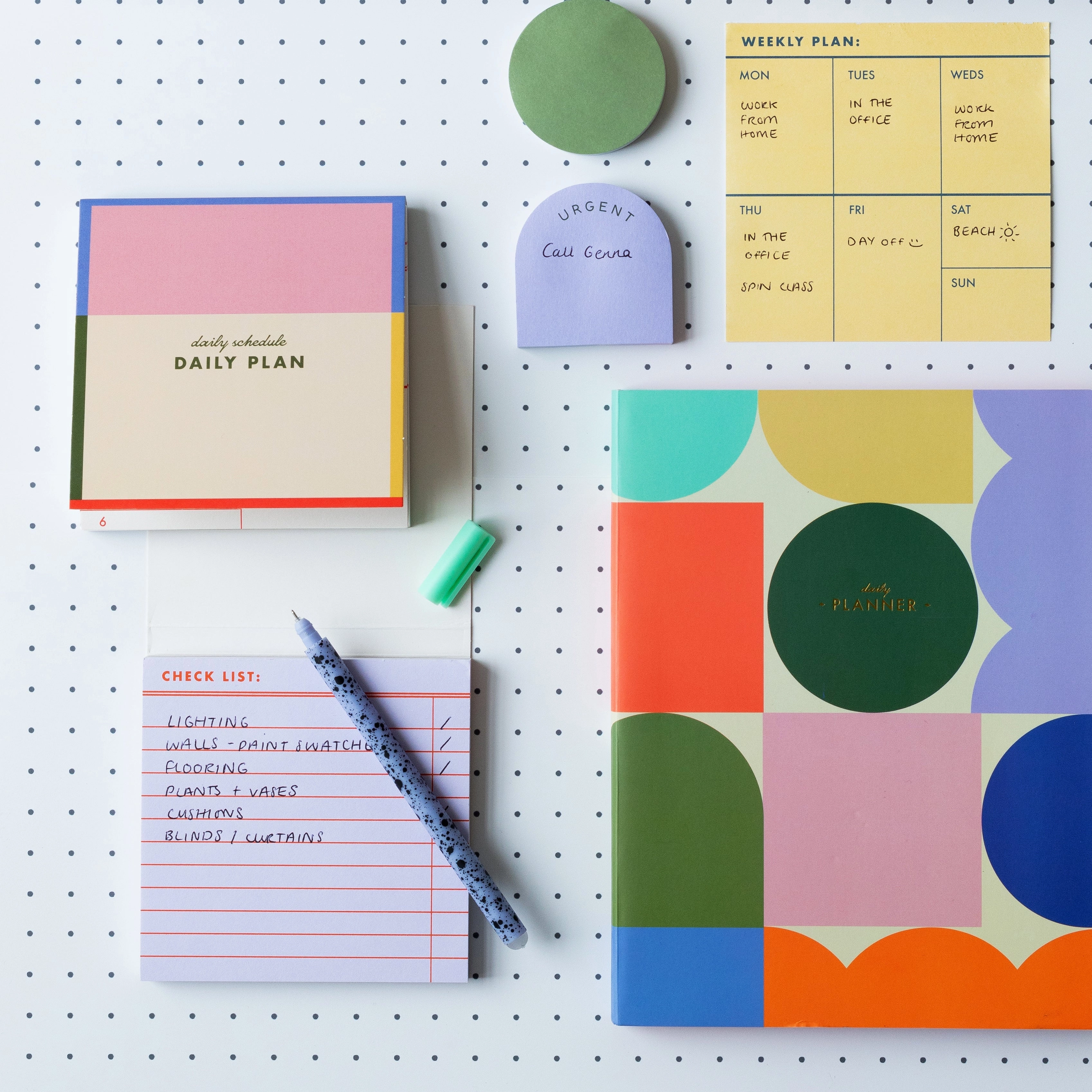 set Inkerie Set Of 3 Sticky Note Memo Pads