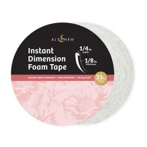 Instant Dimension Foam Tape - 1/8'' X 1/4'' X 10M resin bulk
