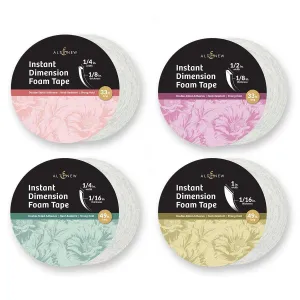 Instant Dimension Foam Tape Bundle (4 Sizes) sturdy pack