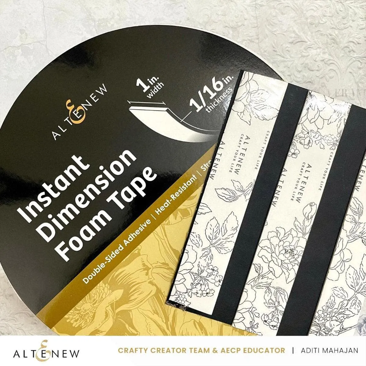 Instant Dimension Foam Tape Bundle (4 Sizes) bamboo steel