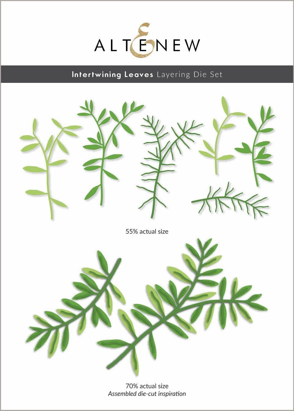 valuable refillable Intertwining Leaves Layering Die Set