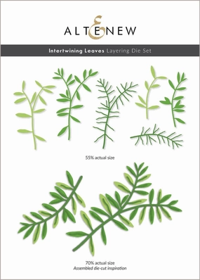 valuable refillable Intertwining Leaves Layering Die Set