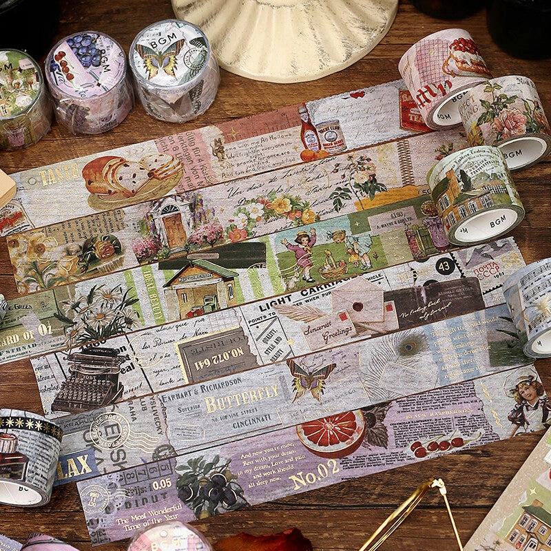 bold wide Invitation To Romance Butterfly Washi Tape