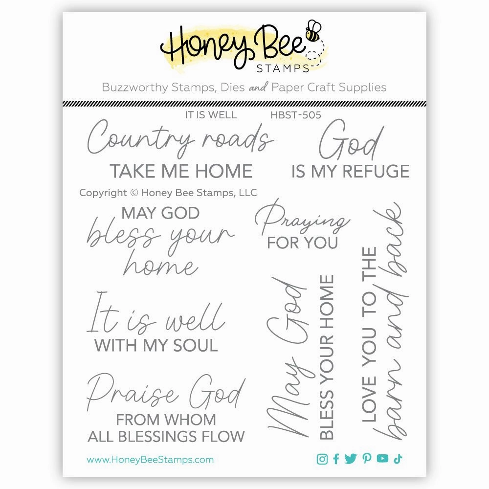 bright It Is Well - 4X4 Stamp Set