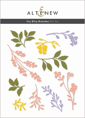Itty Bitty Branches Die Set bronze springloaded