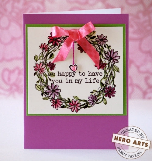 bestselling fiber Ivy Wreath Stamp