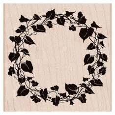 wide vivid Ivy Wreath Stamp