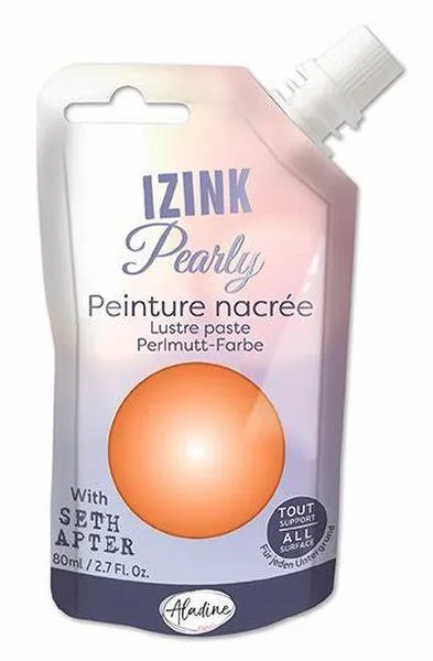 Izink Pearly - Tangerine rubber stackable