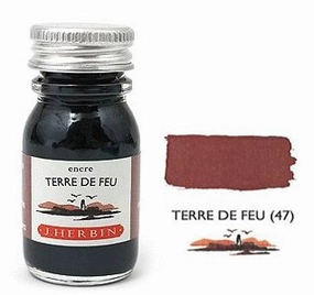multipurpose J Herbin Bottled Ink Terre De Feu - 10Ml