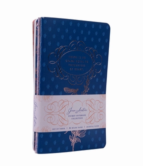 mini Jane Austen Sewn Pocket Notebook Collection (Set Of 3)