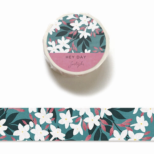 bright Jasmine Flower Hey Day Washi Tape