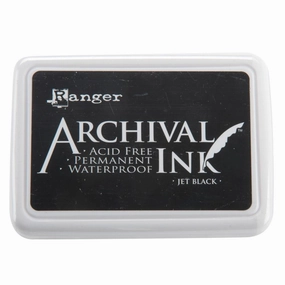 alloy neutral Jet Black Ranger Archival Ink Pad #0