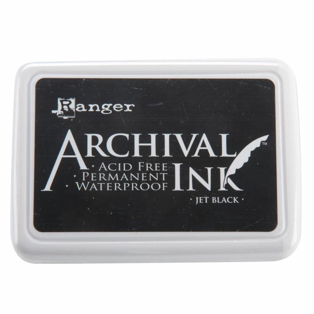 alloy neutral Jet Black Ranger Archival Ink Pad #0