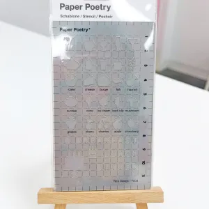 stackable Journaling Stencil Food