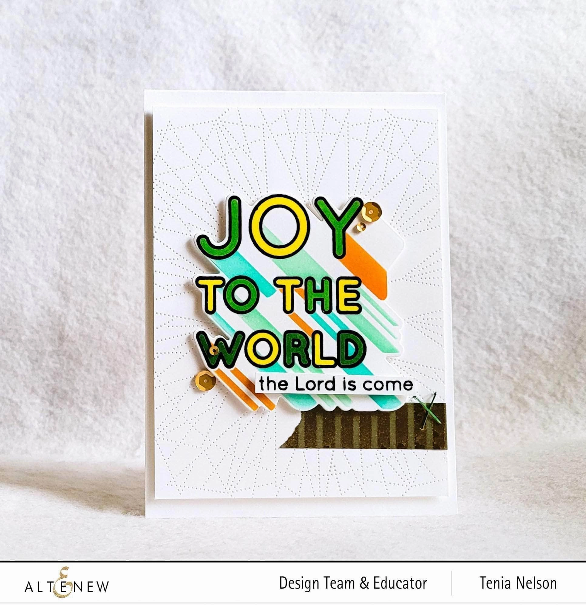 Joy To The World Typography Die Set vegan