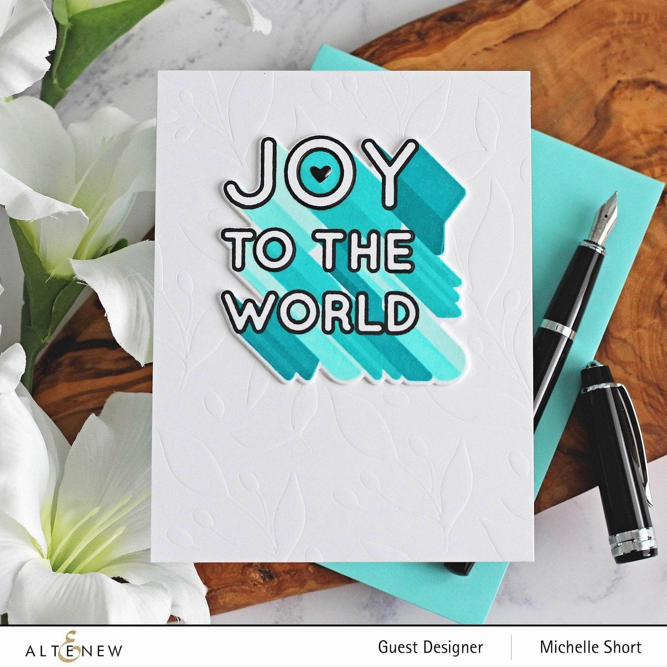 Joy To The World Typography Die Set bulk