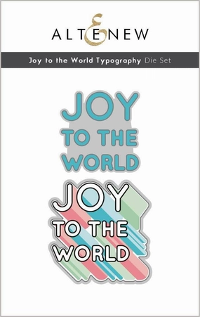 Joy To The World Typography Die Set soft