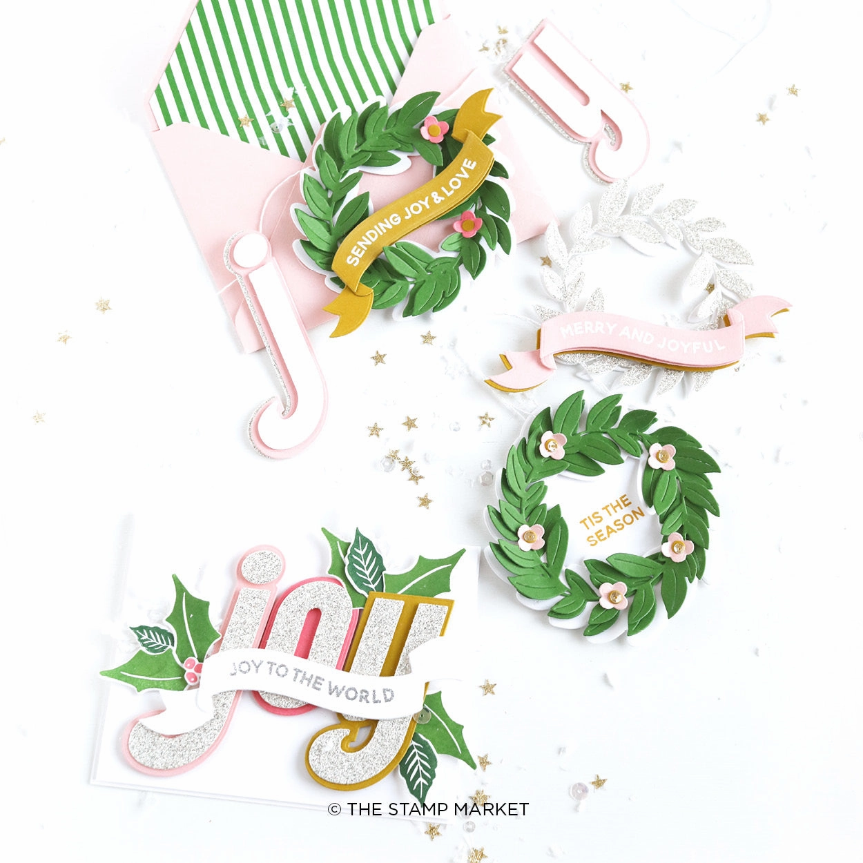 warm resilient Joyful Wishes Stamp