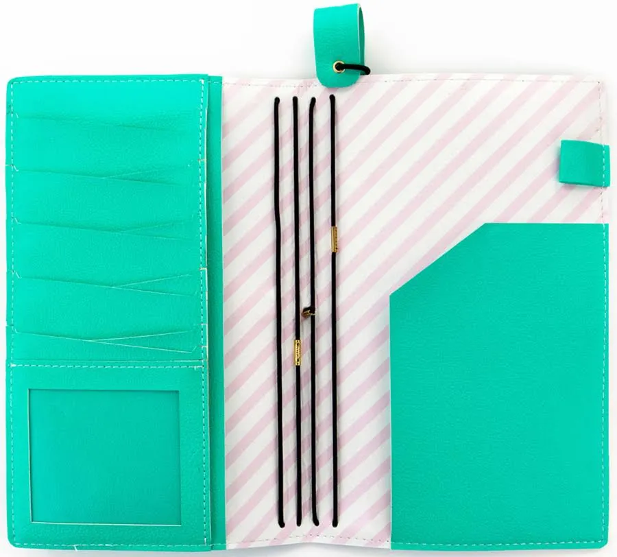 Julie Nutting Teal Traveler'S Notebook Tn Journal (Standard Size) eco magnetic