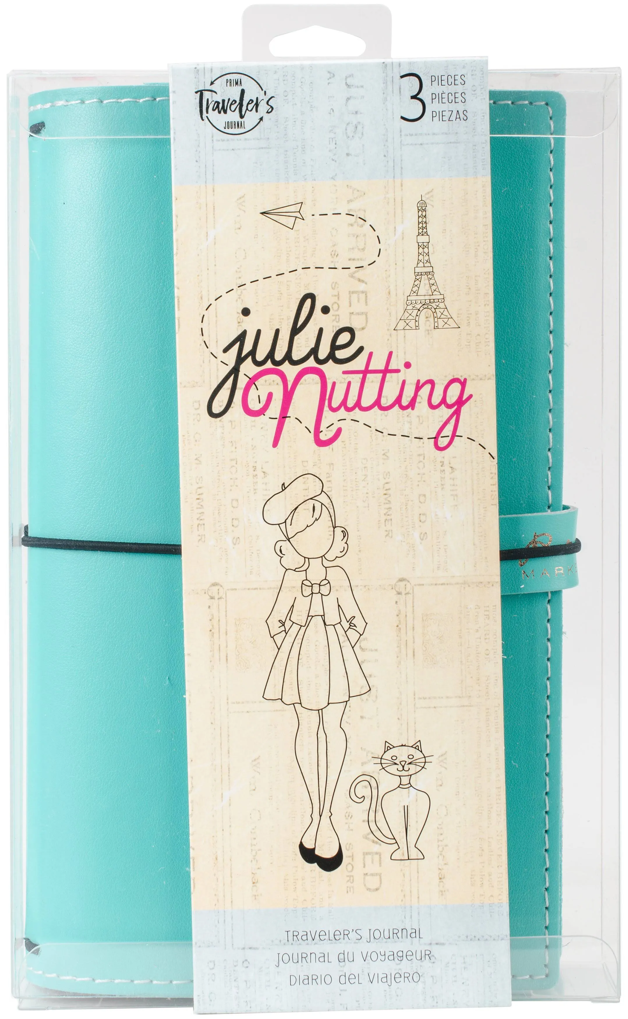 Julie Nutting Teal Traveler'S Notebook Tn Journal (Standard Size) vegan
