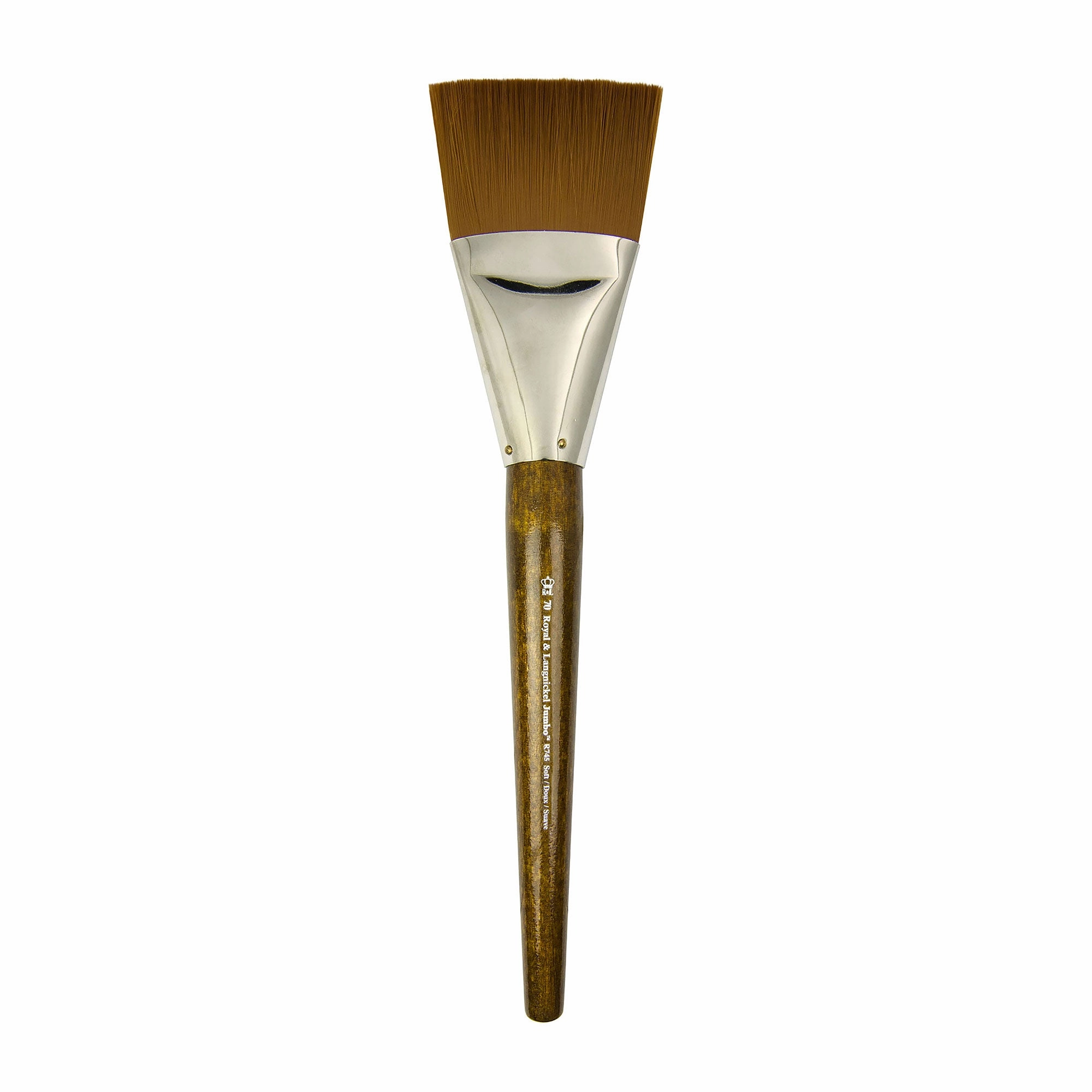 linen heatproof Jumbo Brown Paintbrush - Flat