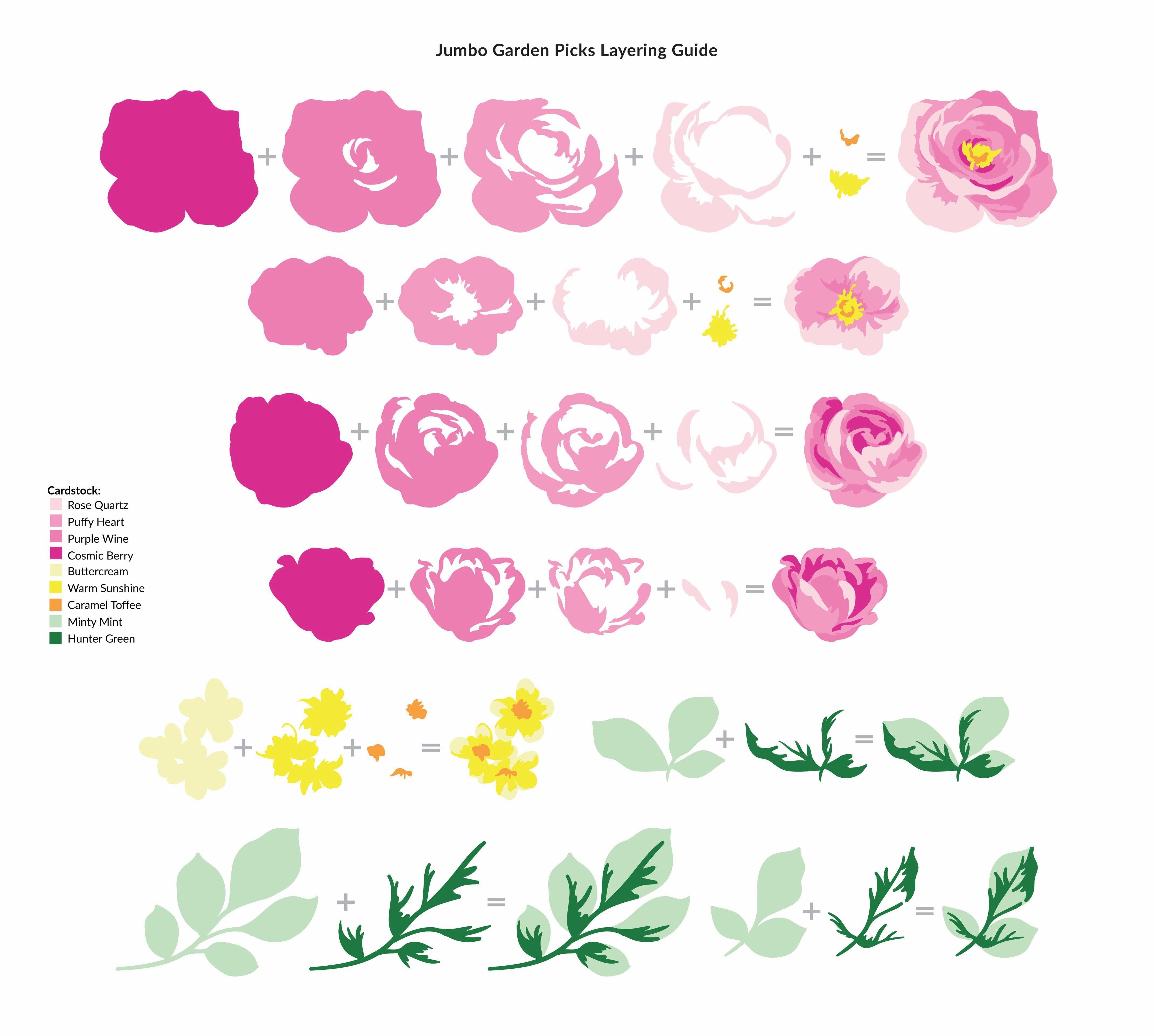 bold Jumbo Garden Picks Layering Die Set