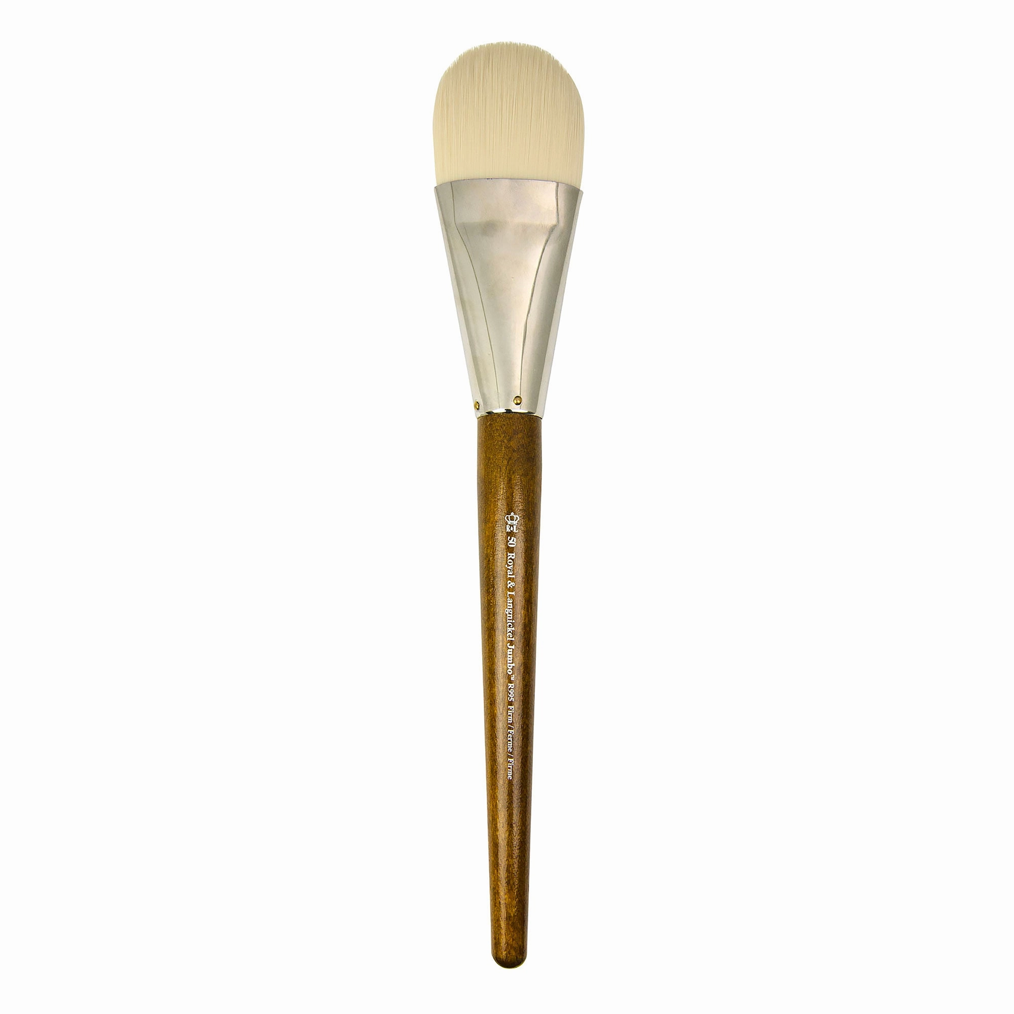 Jumbo White Paintbrush - Filbert soft