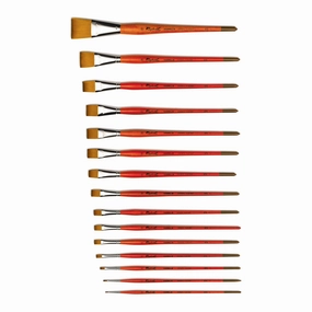 Ka?Rell S Orange Paintbrushes - Flat waterproof