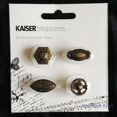Kaisercraft Metal Door Knobs - Brass earthy