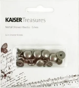 Kaisercraft Metal Drawer Knobs - Silver bright