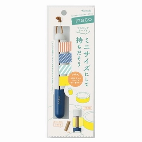 collapsible glossy Kanmido Maco Washi Tape Holder - Navy