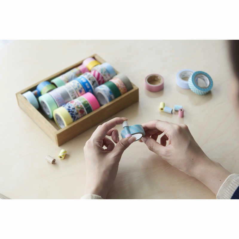 Kanmido Maco Washi Tape Holder - Navy cotton