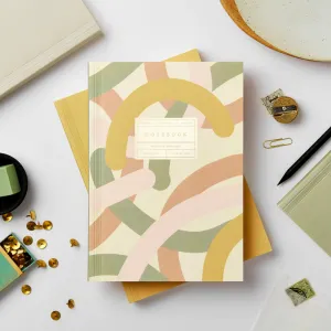 Katie Leamon Mallow Flat Lay Notebook - Blank organic