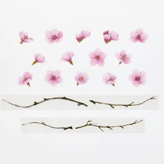 cool exclusive Kawazu Cherry Blossom Washi Roll Sticker Bande
