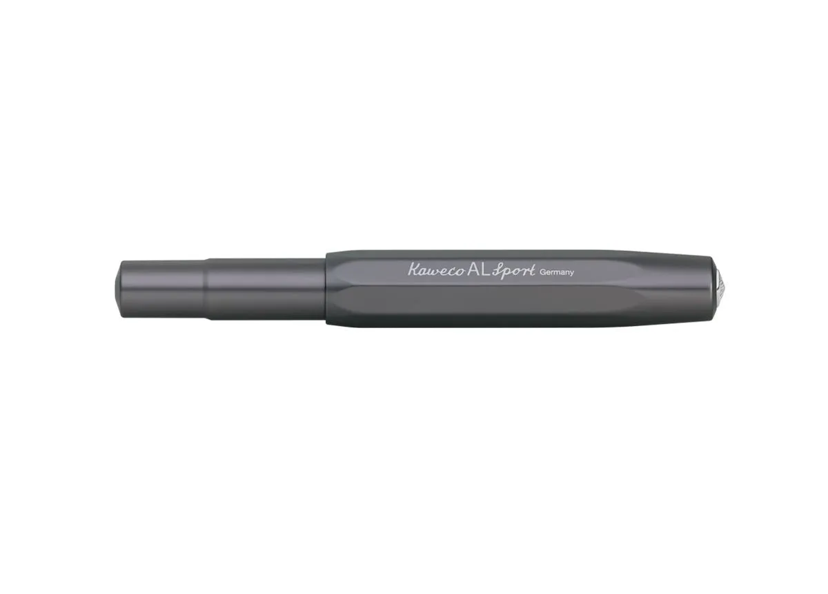 Kaweco Al Sport Grey Fountain Pen basic leather