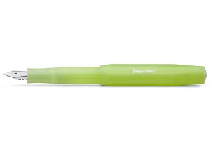 retractable Kaweco Frosted Sport Fine Lime Fountain Pen