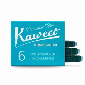 neutral Kaweco 6-Pack Ink Cartridge Paradise Blue