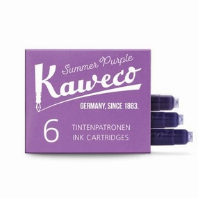 Kaweco 6-Pack Ink Cartridge Summer Purple musthave synthetic