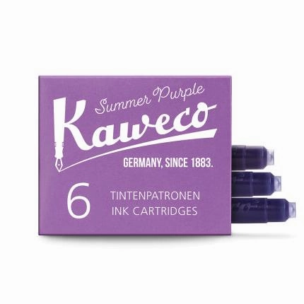 Kaweco 6-Pack Ink Cartridge Summer Purple musthave synthetic